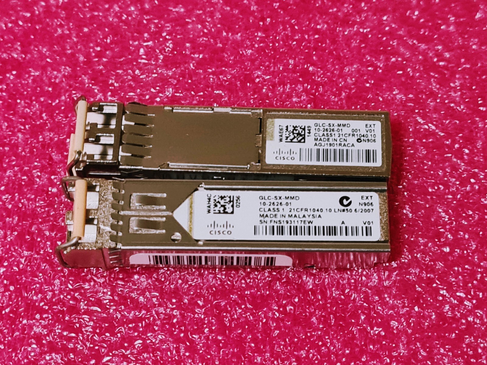 Genuine 100%, CISCO GLC-SX-MMD GBIC 1000Base-SX 850nm 550m MMF LC 10-2626-01 EXT