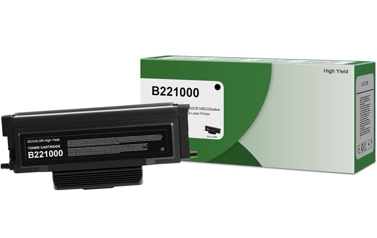 B221000 Black Toner Cartridge High Yield for B2236 MB2236 Series