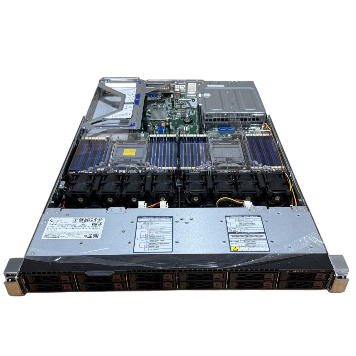 Supermicro SYS-120U-TNR 1U Server Dual LGA4189 12x 2.5" NVMe SAS SATA (10672)