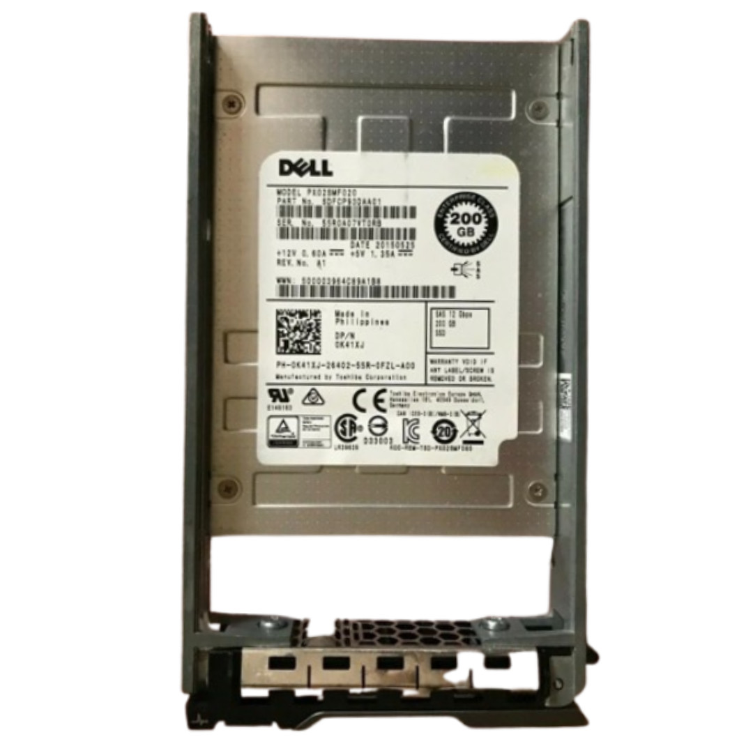 Dell K41XJ Toshiba PX02SMF020 200GB 12Gbps SAS 2.5" Enterprise SSD