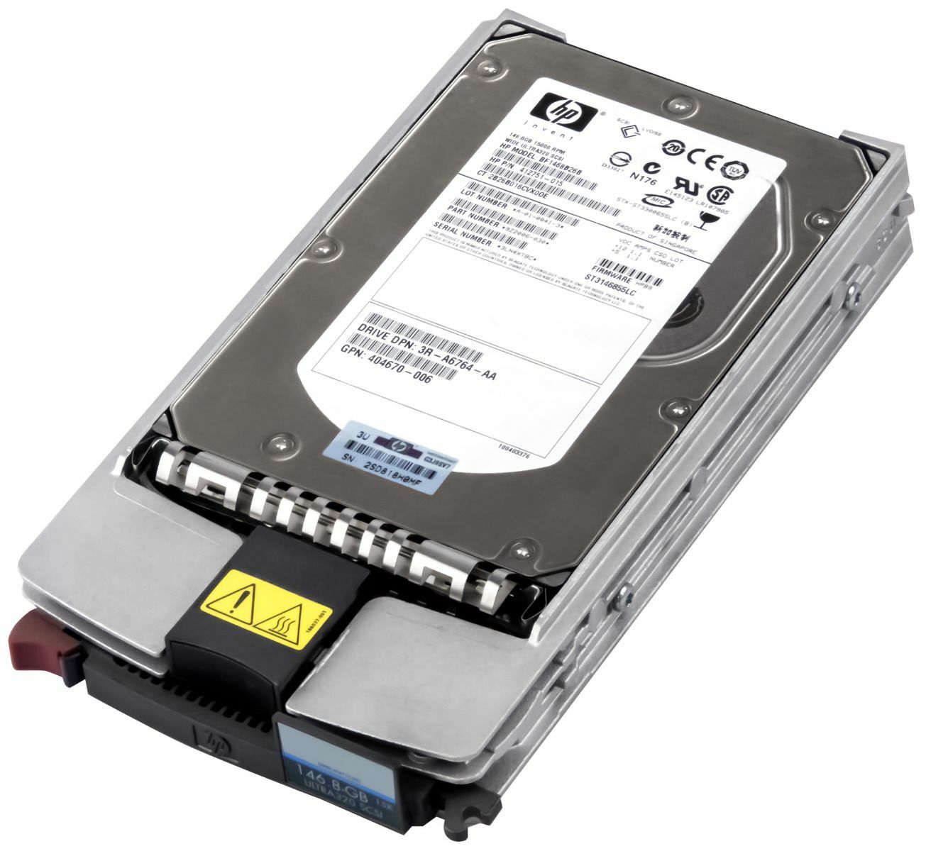HARD DRIVE HP BF3008B26C 412751-016 300GB 15000RPM 16MB SCSI U320 80-PIN 3.5"