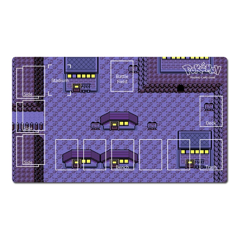 Pokemon Duel Playmat Lavender Town TCG CCG Pad Trading Card Game Mat Mousepad
