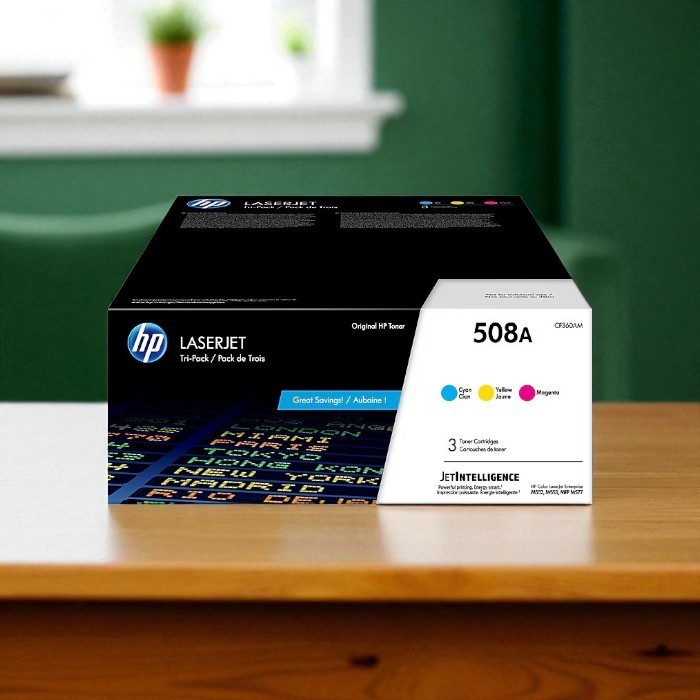 HP 508A 3-Pack Original LaserJet Toner Cartridge CF361A-CF363A