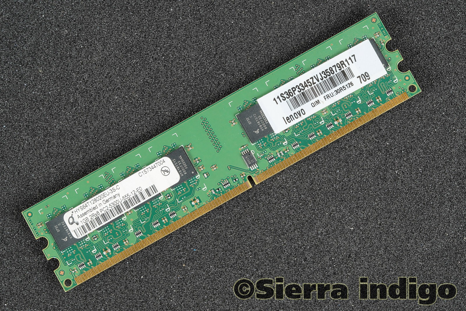 HYS64T128020EU-3S-C Qimonda 1GB PC2-5300U-555-12-E0 Memory RAM