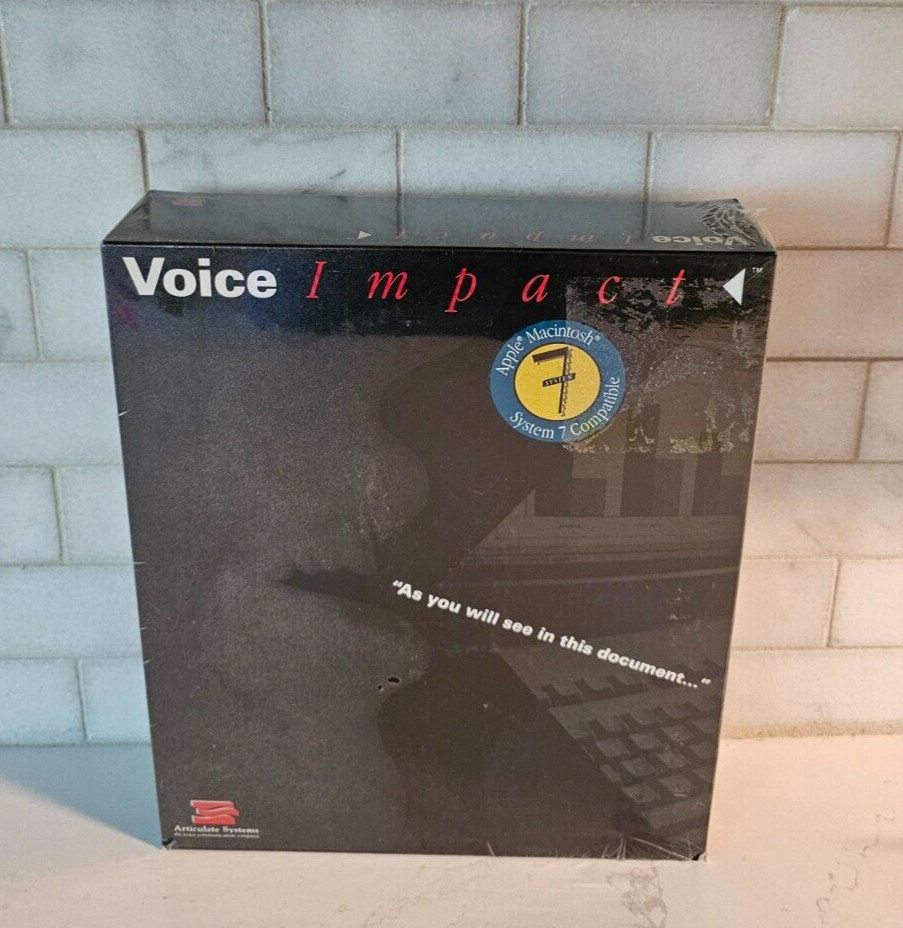 Articulate Systems Voice Impact for Apple Macintosh - Rare VTG Unit Sealed