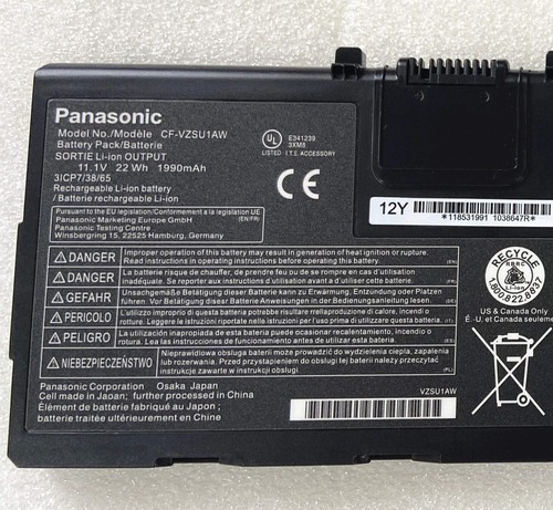OEM Genuine Panasonic Battery 22Wh CF-33 For Toughbook CF-33LEHGAT3 CF-33LEQGAT3