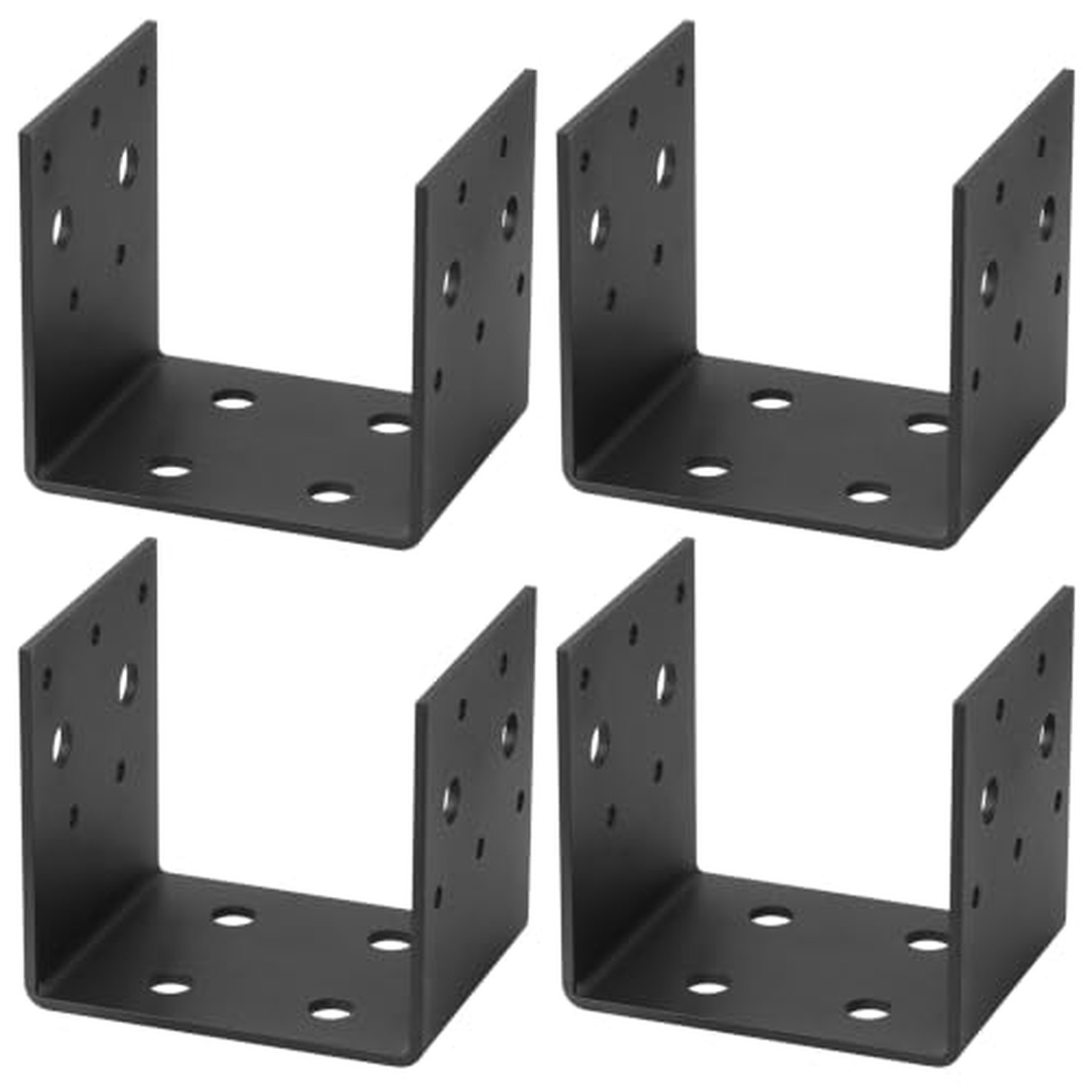 4 PCS 4x4 Post Bracket, Half Post Base 4