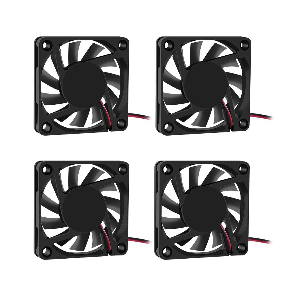 Fan 60X60X10 Mm DC 12V 6010 Brushless Cooling Fan, Replacement Ball Bearing 60Mm