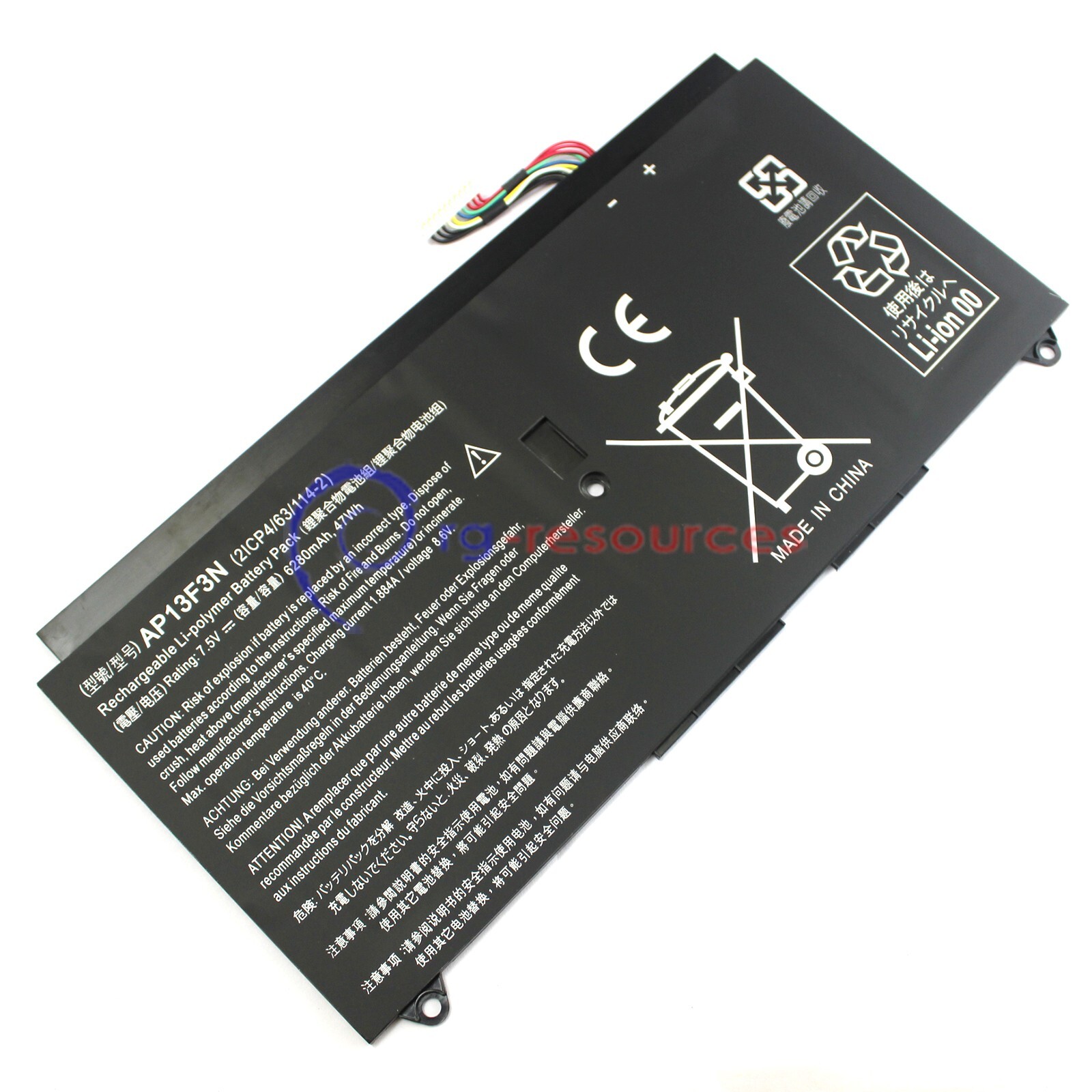 New AP13F3N Laptop Battery for Acer Aspire S7-392 S7-393 Ultrabook 6280mAh