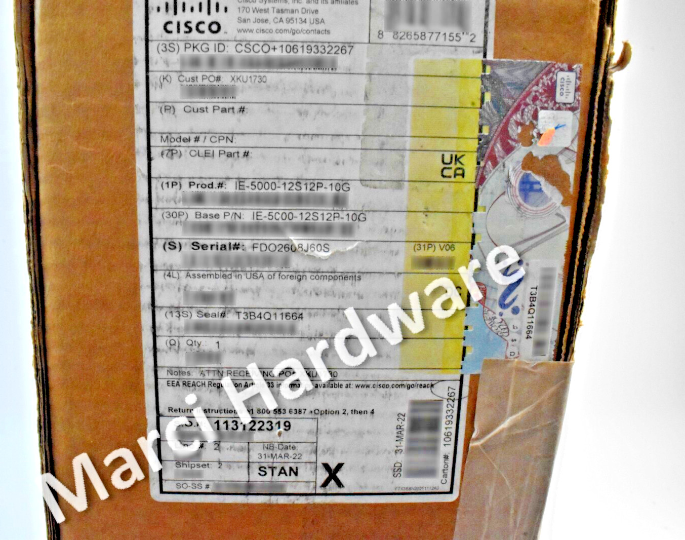 Sealed Cisco IE-5000-12S12P-10G IE5000 12X1G SFP 12X10/100/1000 & 1/10G Uplink