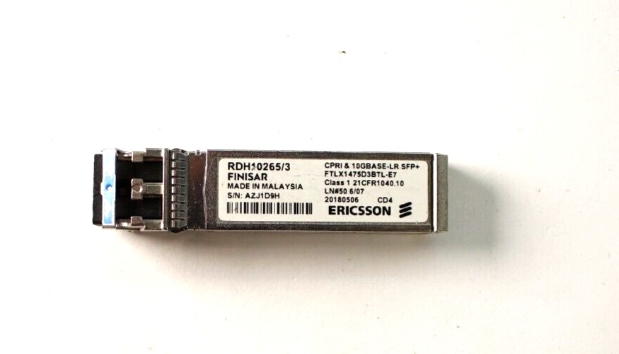 ERICSSON RDH 10265/3 SFP+ 10G-LR 1310nm 10km SFP+ 10GBASE-LR Optical Transceiver