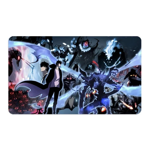 Sung Jinwoo Playmat and Mouse Pad | Non Slip | Solo Leveling Desk Mat