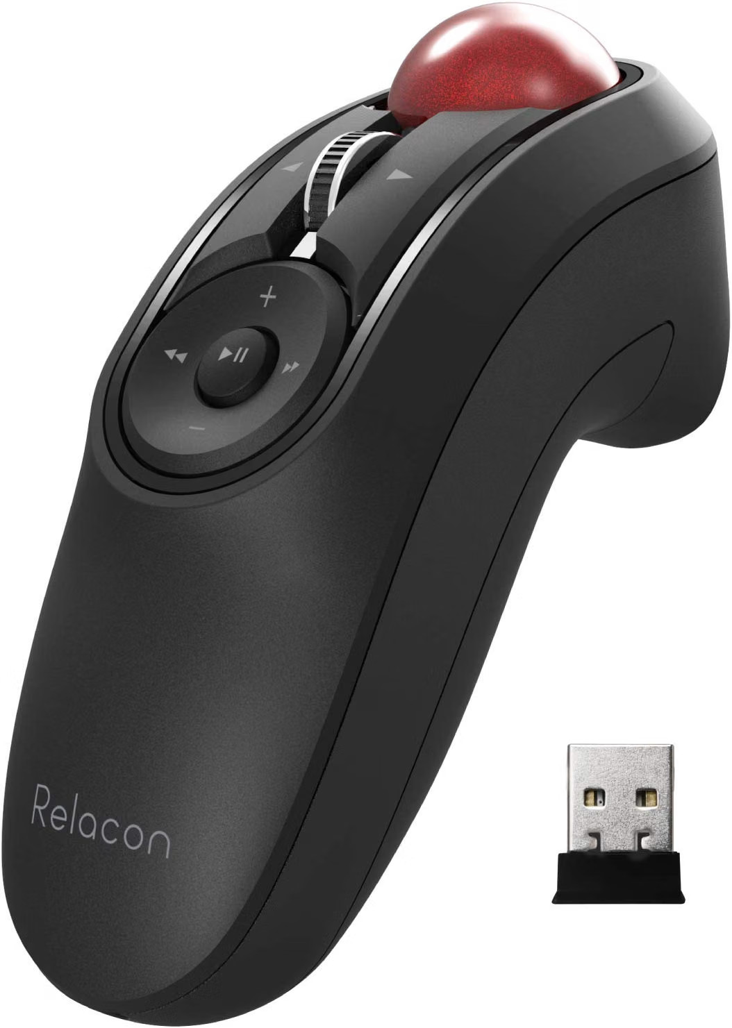 ELECOM Relacon M-RT1DRBK Handheld Trackball 10 Button Wireless Media Keys Japan