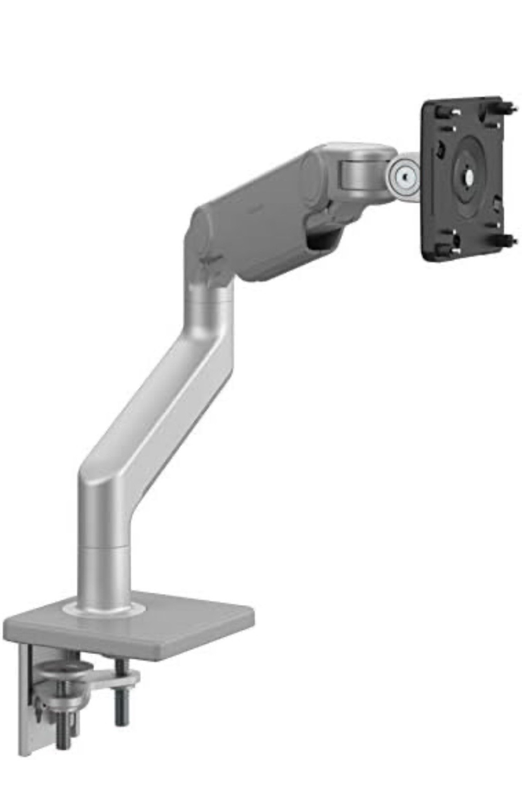 Humanscale M8.1 Monitor Arm Desk Mount Silver Adjustable Ergonomic