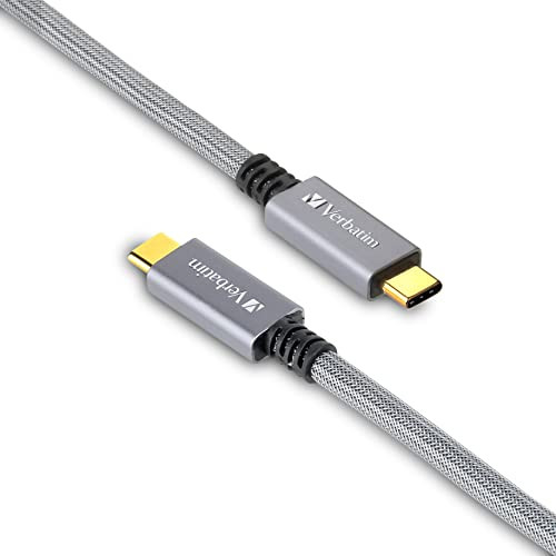 Verbatim Heavy Duty USB Cable 100cm Type-C to C USB3.2 Gen2x2 PD 100W Laptop