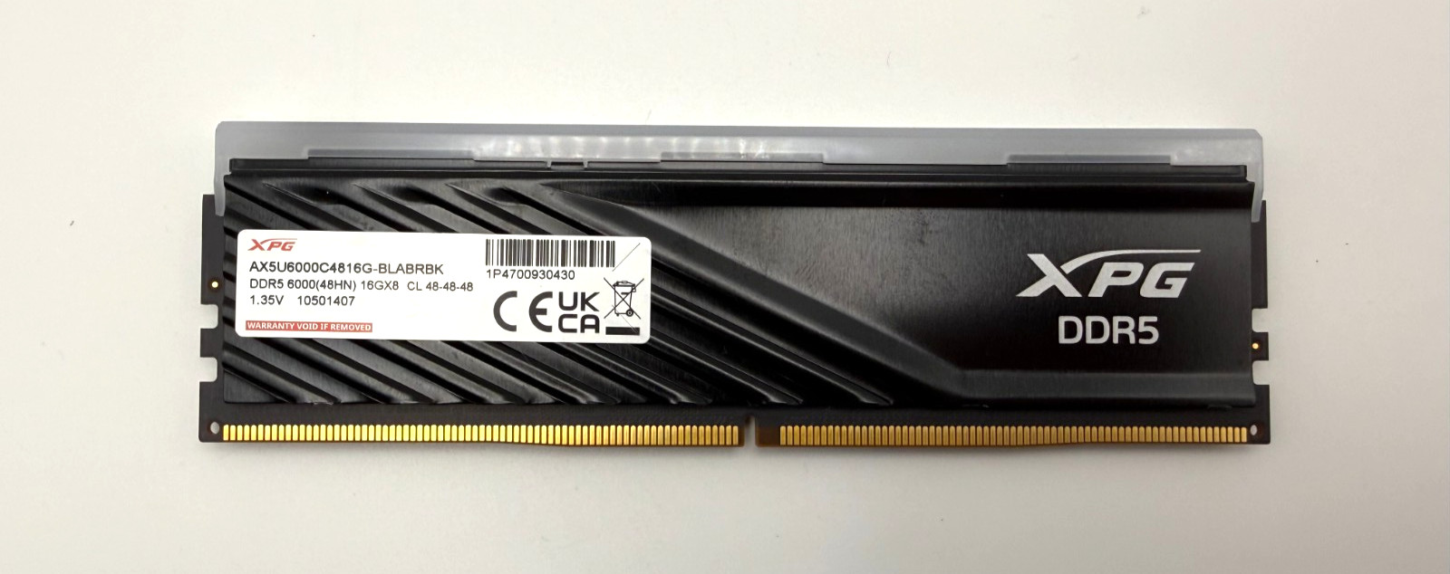 RAM DDR5 16GB 6000MHz ADATA XPG Lancer Blade RGB AX5U6000C4816G-BLABRBK 1.35V
