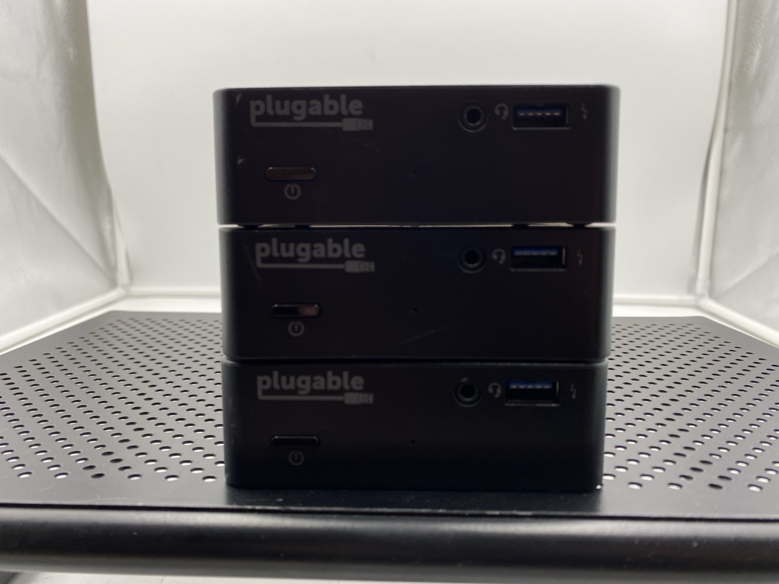 Lot of 3 Plugable USB 3.0 Universal Laptop Docking Station