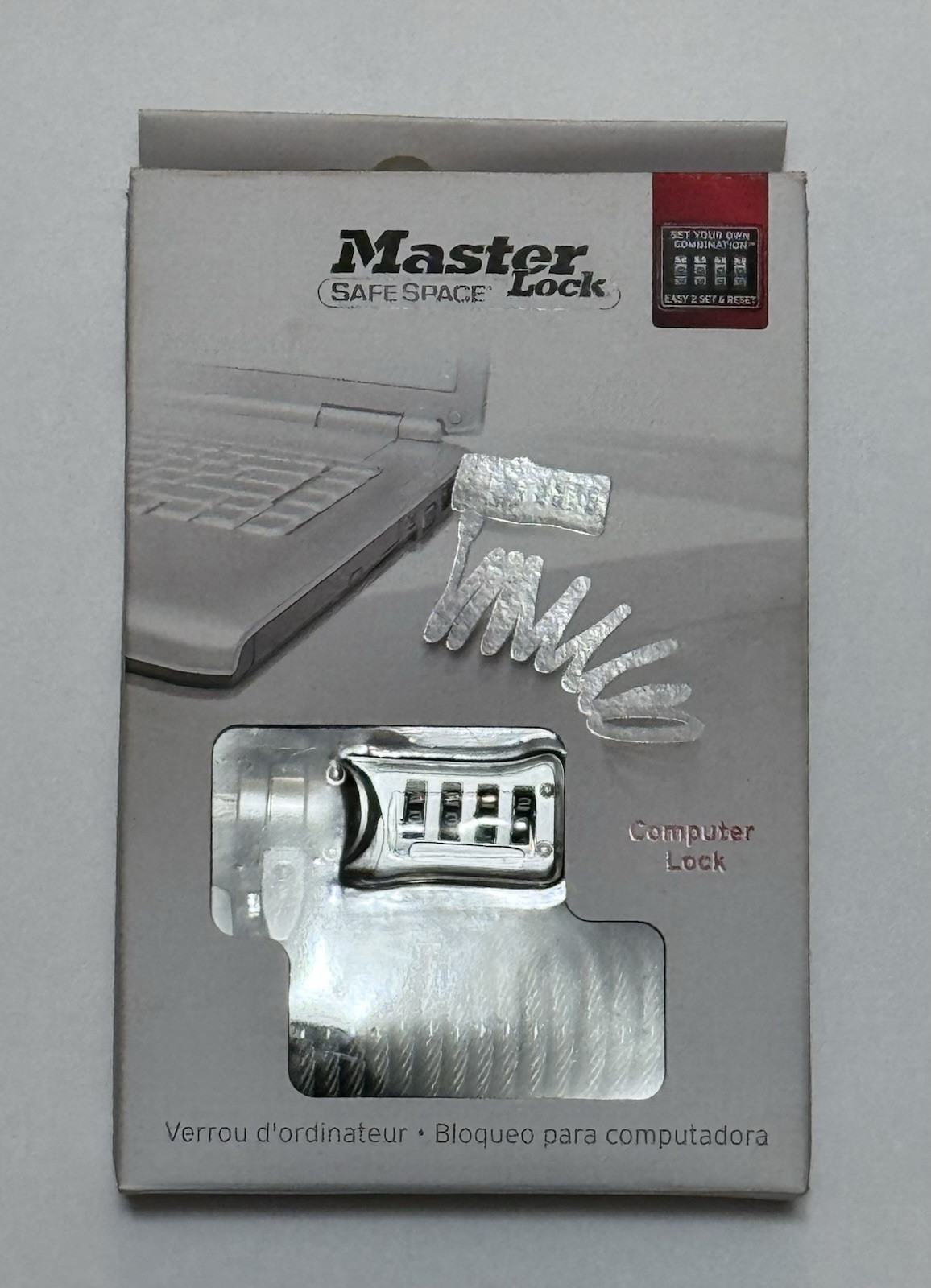 Master Lock "Safe Space" Computer Lock 2120D R4