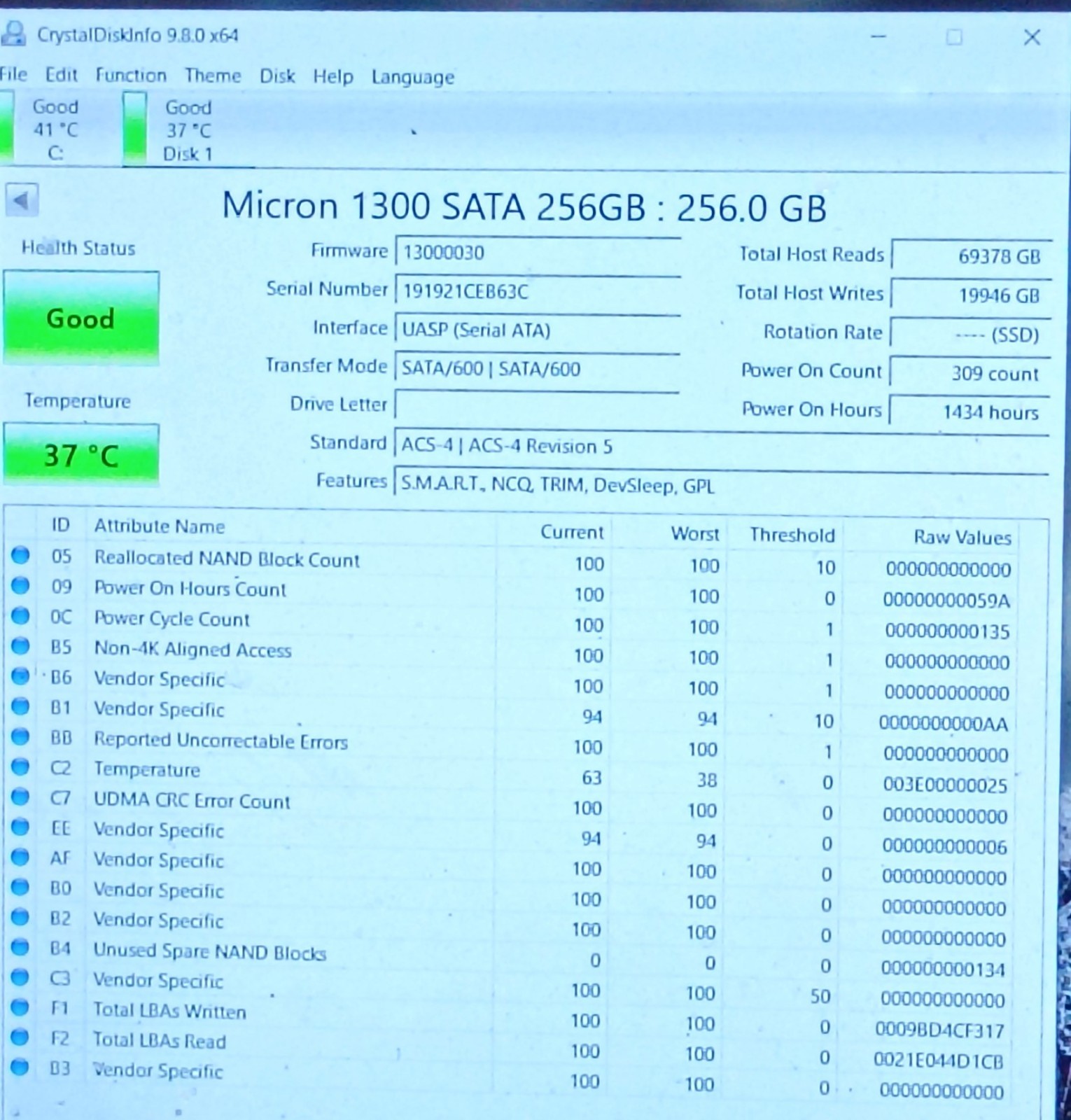 MTFDDAV256TDL - Micron 1300 256 GB M.2 2280 SATA 6Gb/s Solid State Drive