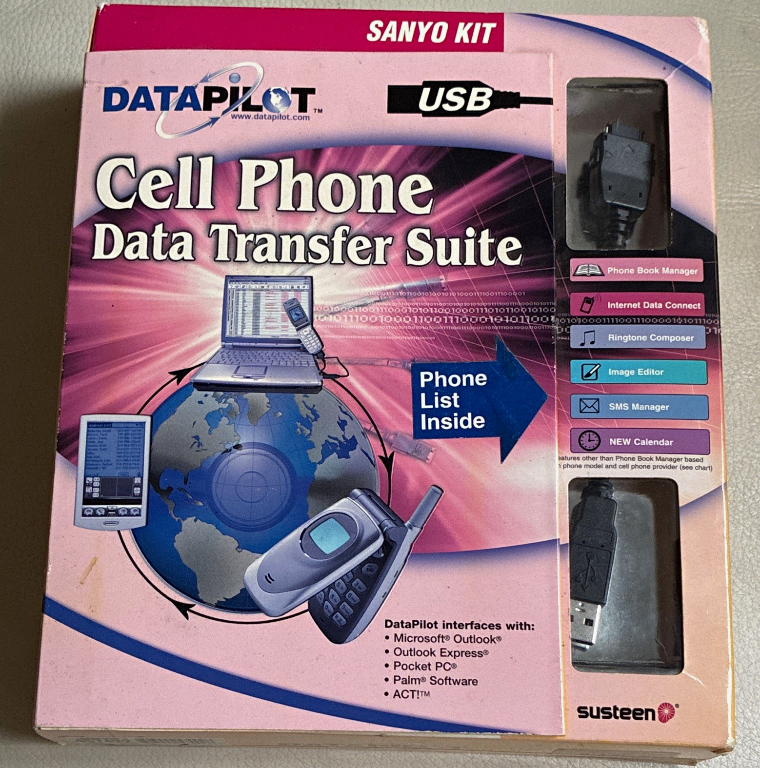 VTG Susteen DataPilot Cell Phone Data Transfer Suite Sanyo Kit DP200-118 - NEW