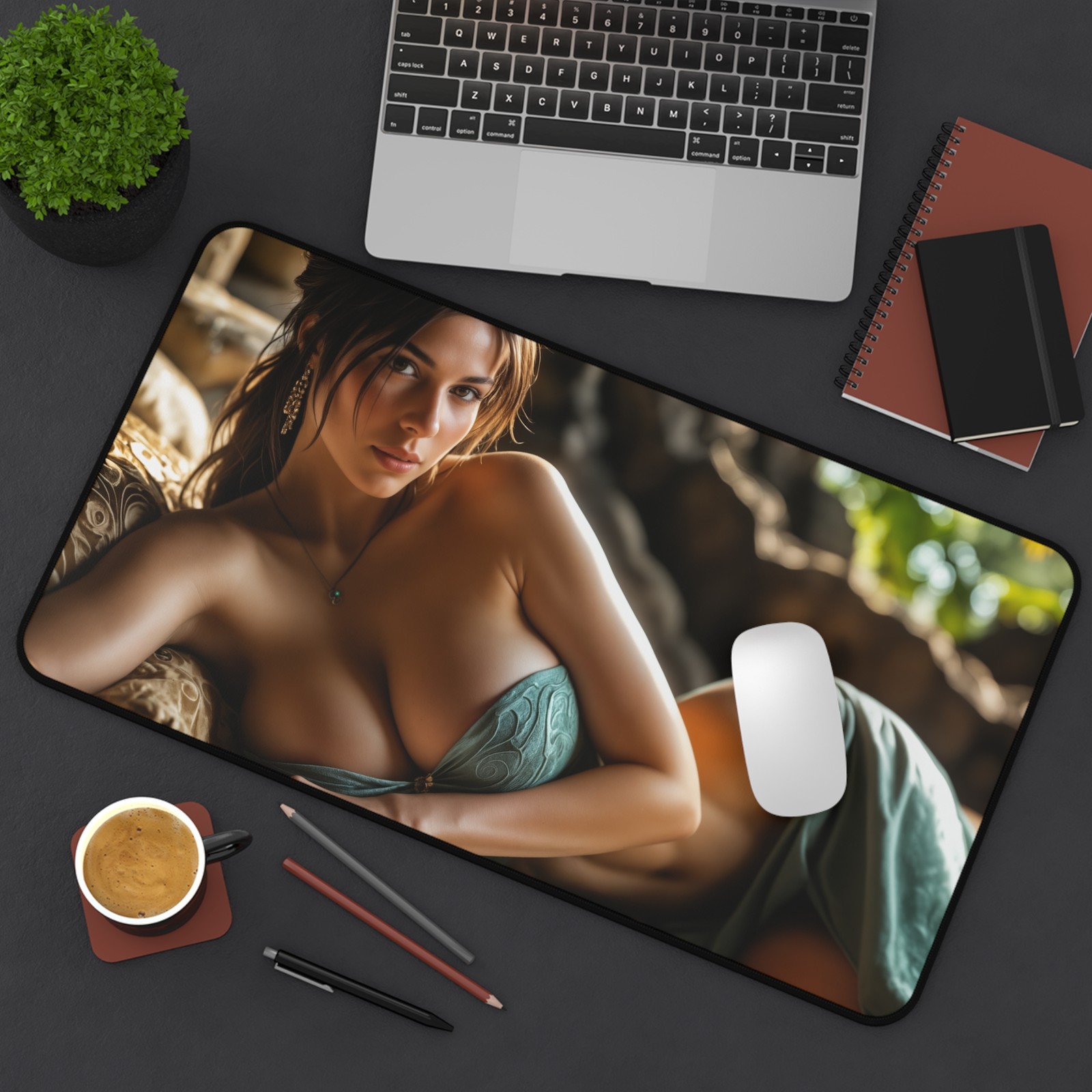 Tomb Raider Mouse Pad, Lara Croft Desk Mat, Large Desk Pad