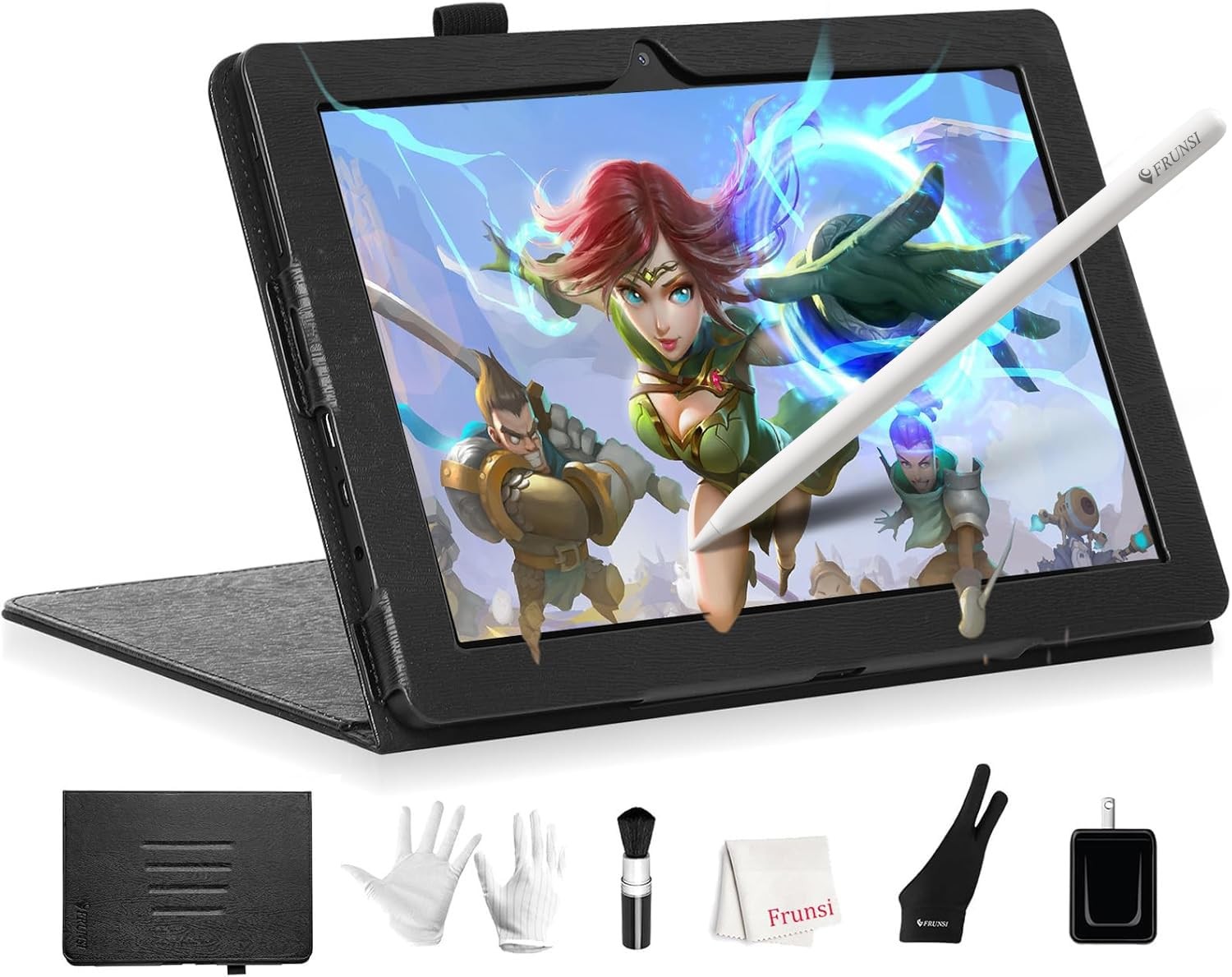 Frunsi T8 Drawing Tablet No Computer Needed,8 inch FHD 8 Inch, Black