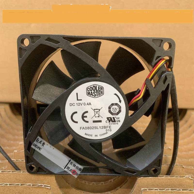 1PCS COOLER MASTER FA08025L12BFE 8025 12V 0.4A Dual Ball-Bearing Fan