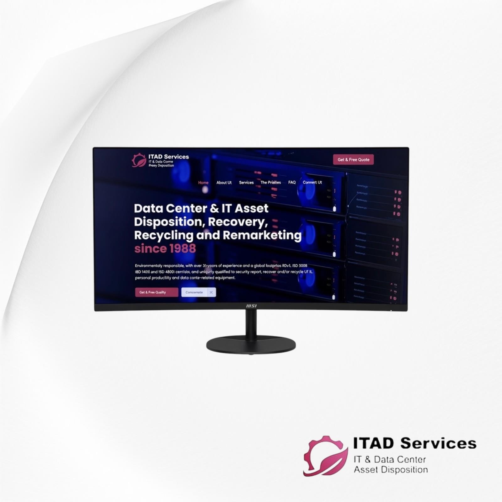 MSI PRO MP341CQ E12 34" UWQHD 2K Curved Monitor w/Stand