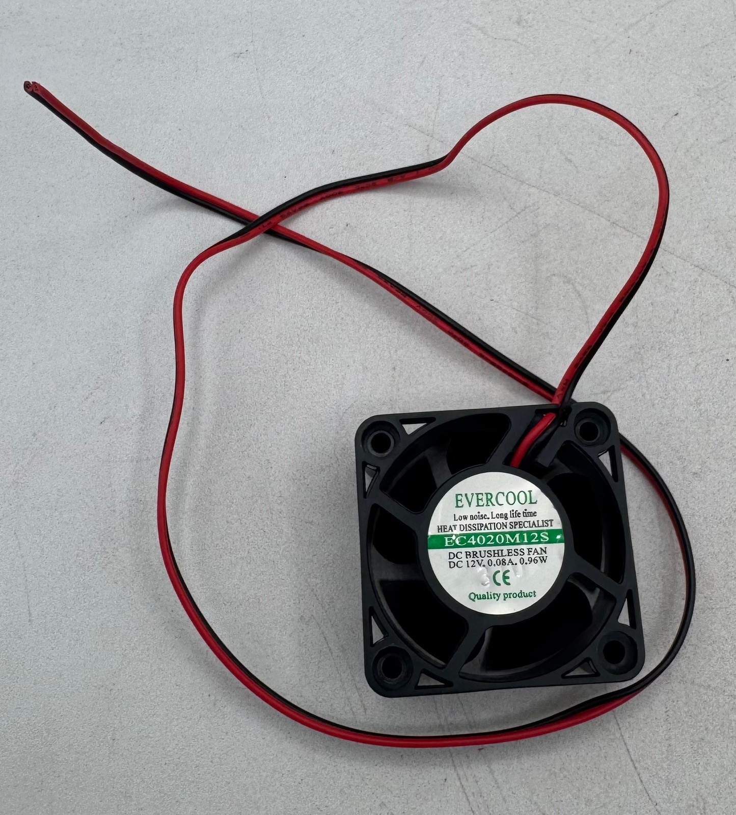 Evercool EC4020M12S 40mm x 20mm DC Brushless Cooling Fan 12V Bare Wire NOS