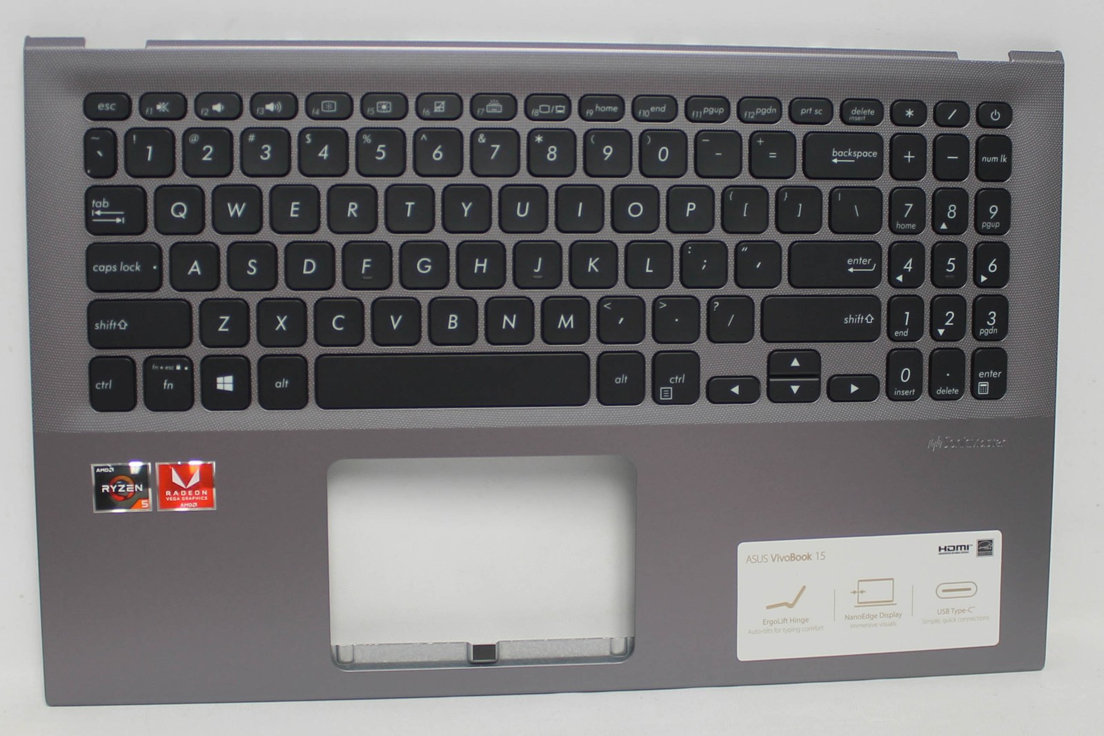 90NB0K93-R32US0 Asus Palmrest Top Cover With K/B_(Us)_Module/AsVivobook"GRADE A"
