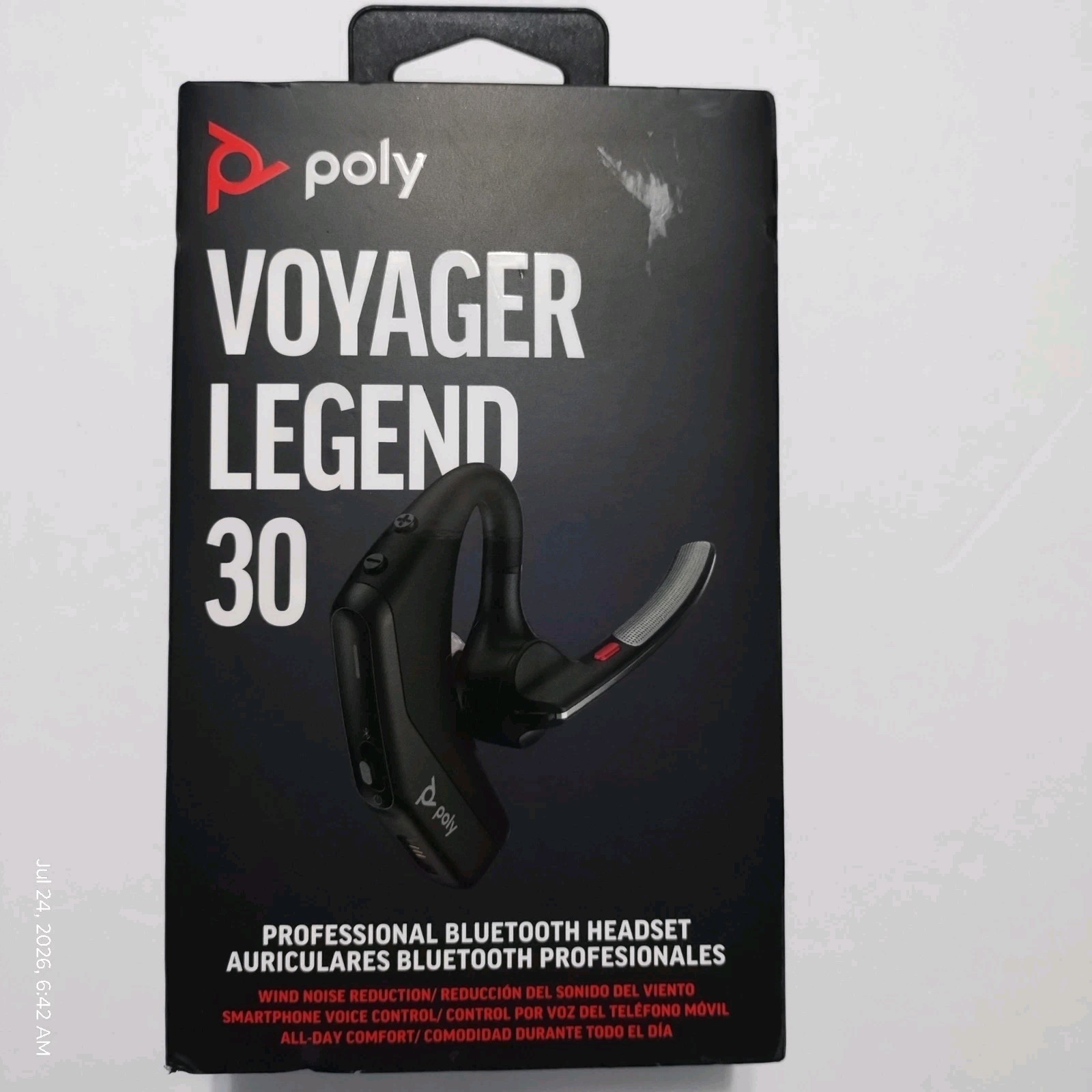 NEW  Poly Voyager Legend 30 Wireless Noise Cancelling In-Ear Headset Black