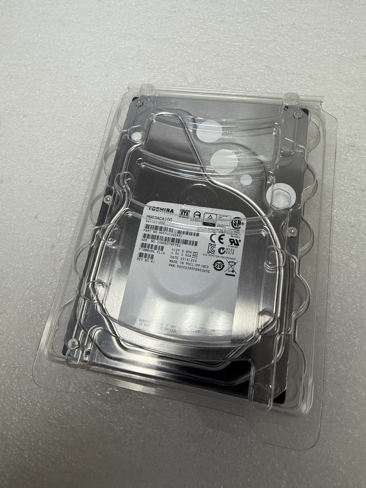Toshiba MG03ACA 1 TB,Internal,7200 RPM (MG03ACA100) Hard Drive