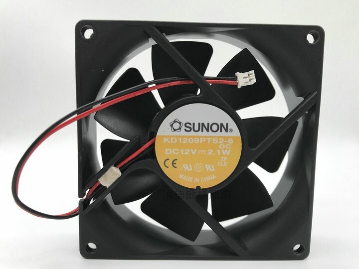 SUNON 9225 KD1209PTS2-6 DC12V 2.1W 92mm Quiet Case Cooling Fan 2pin