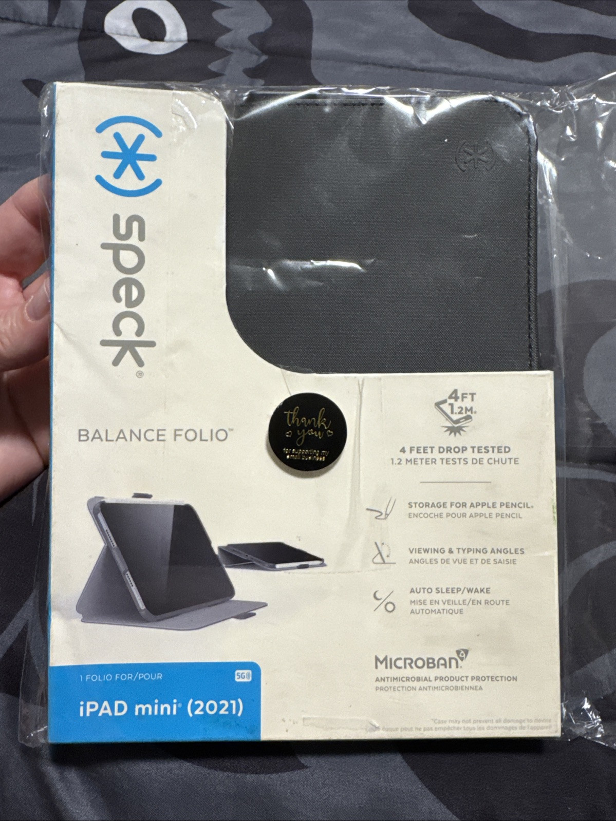 Speck Products Balance Folio for Apple iPad Mini (2021) - Black