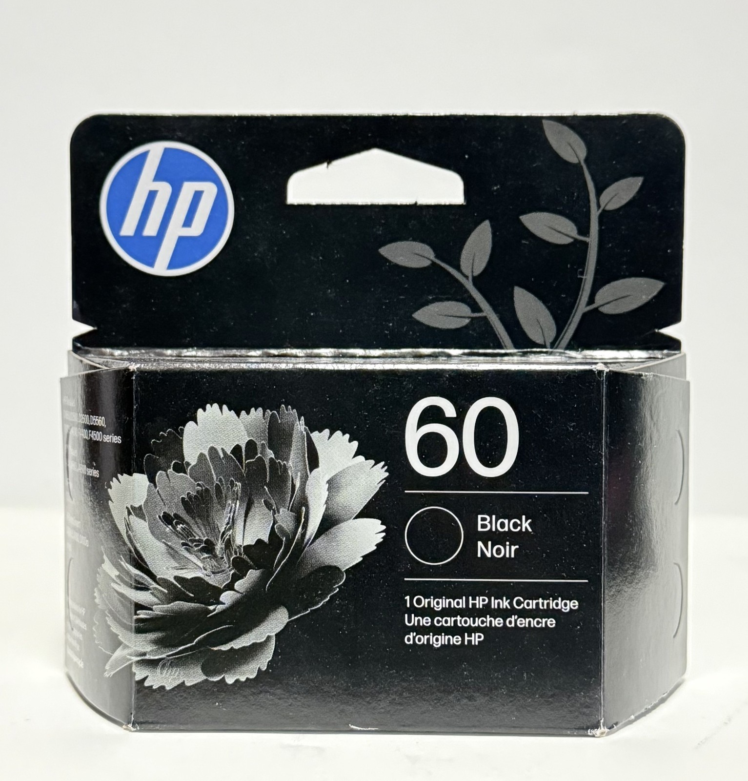 HP 60 Black Ink Cartridge OEM Original 07/2027+