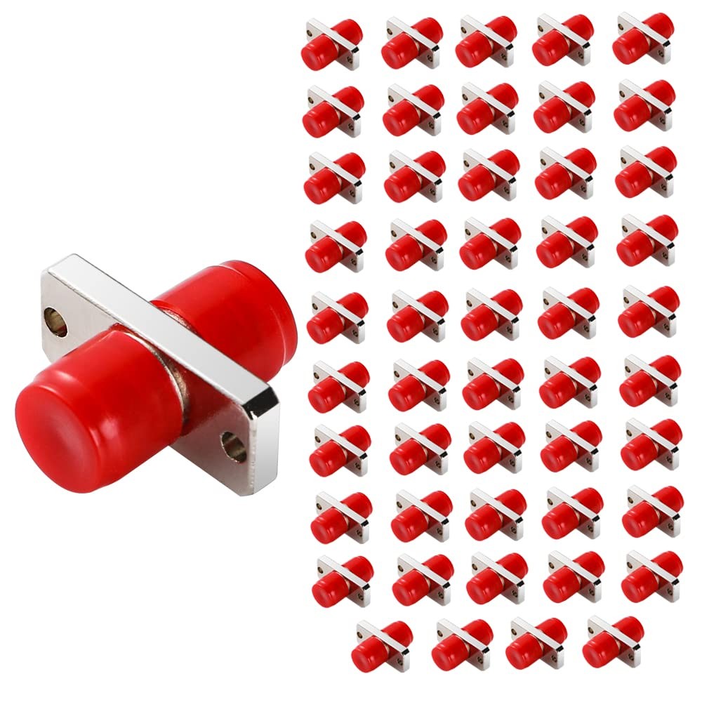 50 PCS FC To FC Coupler Fiber Optic Adapter Simplex Connecting Converter HD