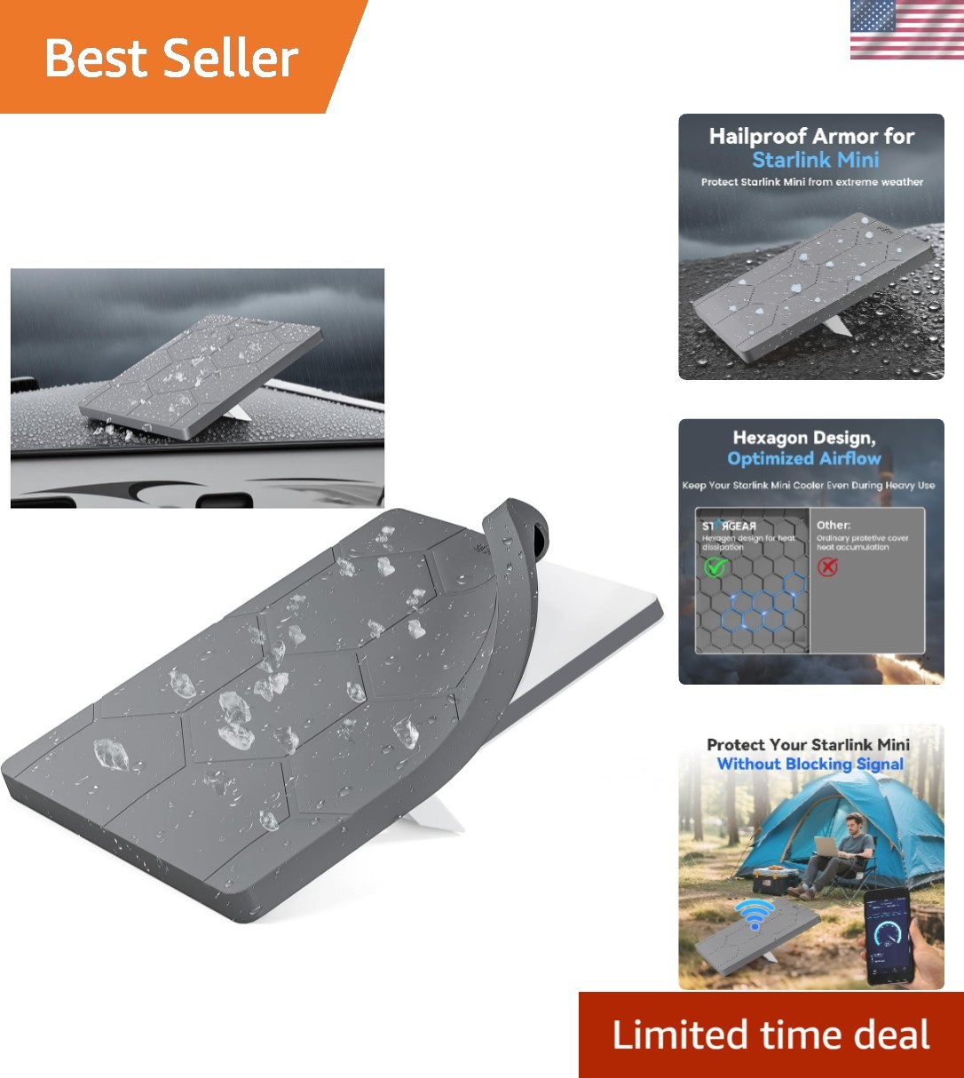 Hailproof Starlink Mini Protective Cover Case: Waterproof & Shockproof Shield