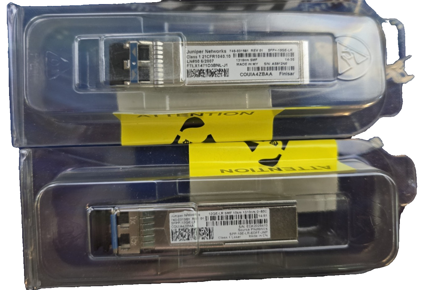 Lot of 2 x Juniper SFPP-10GE-LR  FTLX1471D3BNL-J1 COUIA4ZBAA 740-031981 SFP+LR