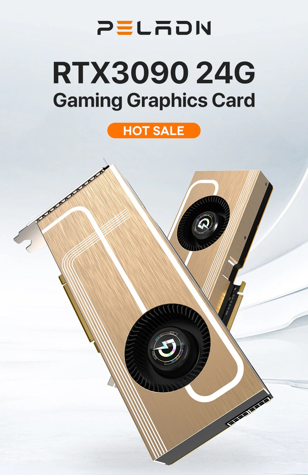 PELADN New RTX 3090 24GB GDDR6X 384 Bit Gaming Video Card Graphics Card RTX3090