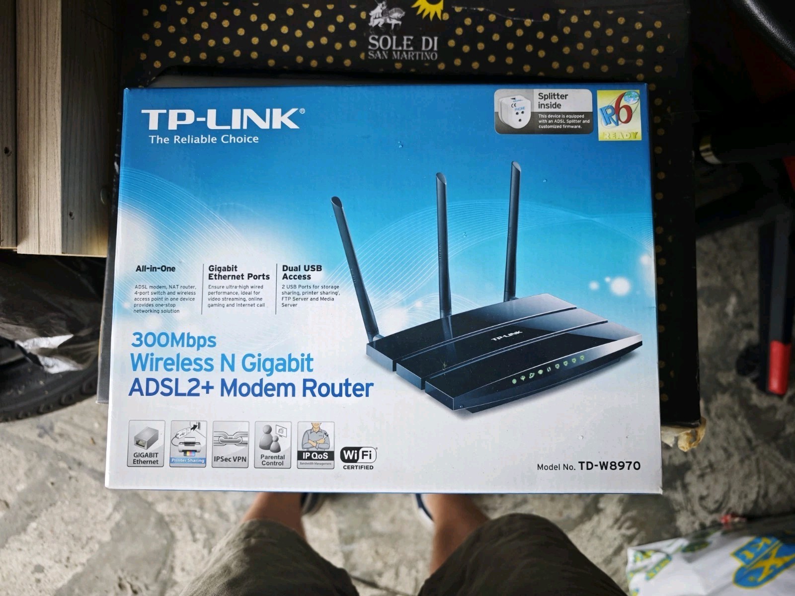 TP-LINK TD-W8970 300MBPS WIRELESS N Gigabit ADSL2+ MODEM ROUTER Modem Router