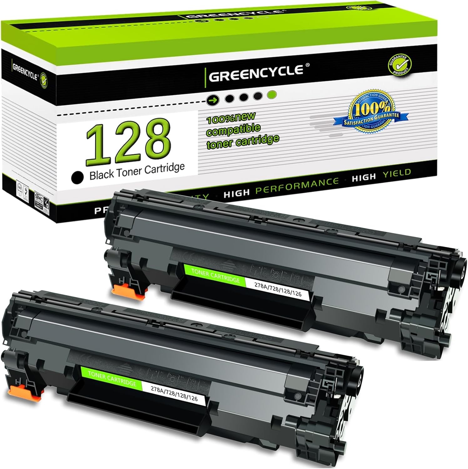 2PK C128 Toner Cartridge for Canon 128 ImageClass D530 MF4770n MF4880dw MF4890dw
