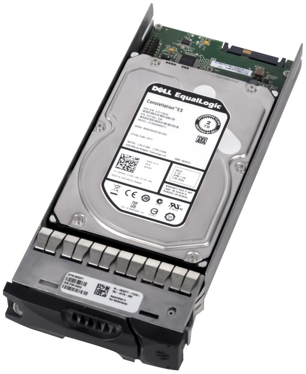 DELL EQUALLOGIC 02P4N9 00NV66 ST2000NM0011 2TB 7.2K 64MB SATA III SAS 3.5" inch
