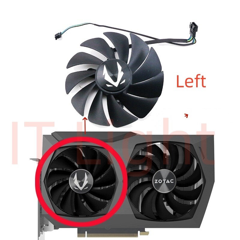 For ZOTAC RTX 3070 TWIN EDGE Cooling Fan GPU Video Cards Fans