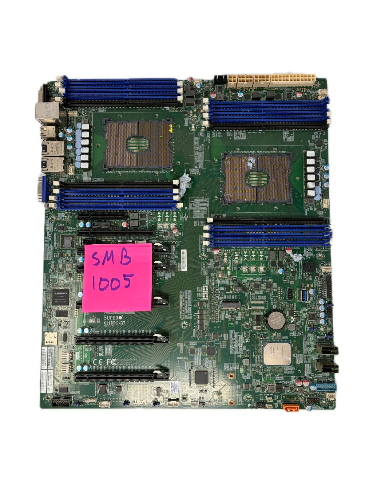 Supermicro X11DPG-QT Intel Chipset 2 Sockets LGA 3647 Motherboard FOR PARTS ONLY