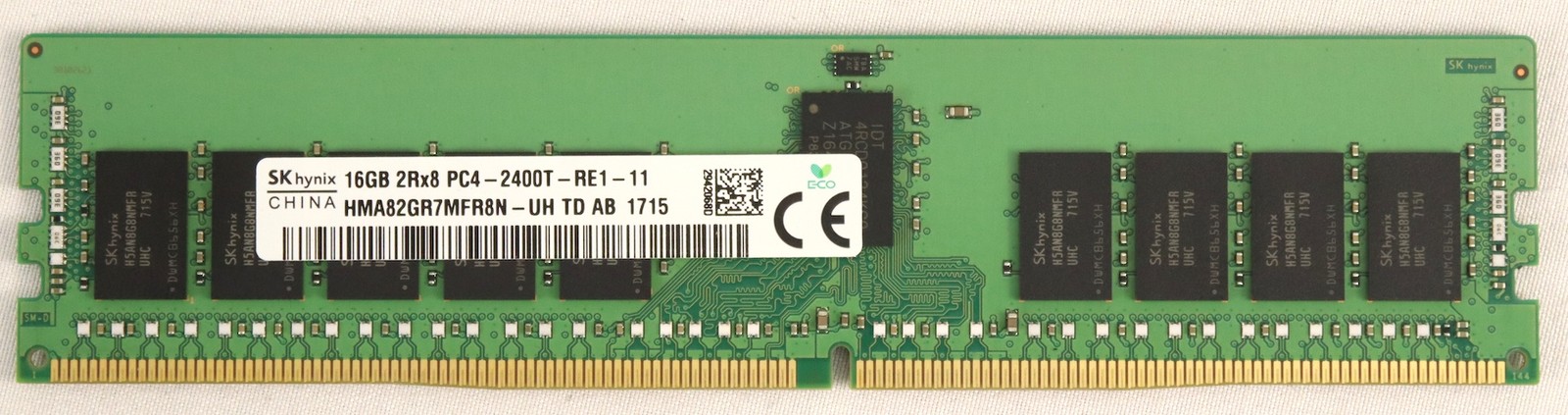 SK Hynix 16GB 2Rx8 PC4-2400T-RE1-11 DDR4 Server Ram HMA82GR7MFR8N UH TD AB