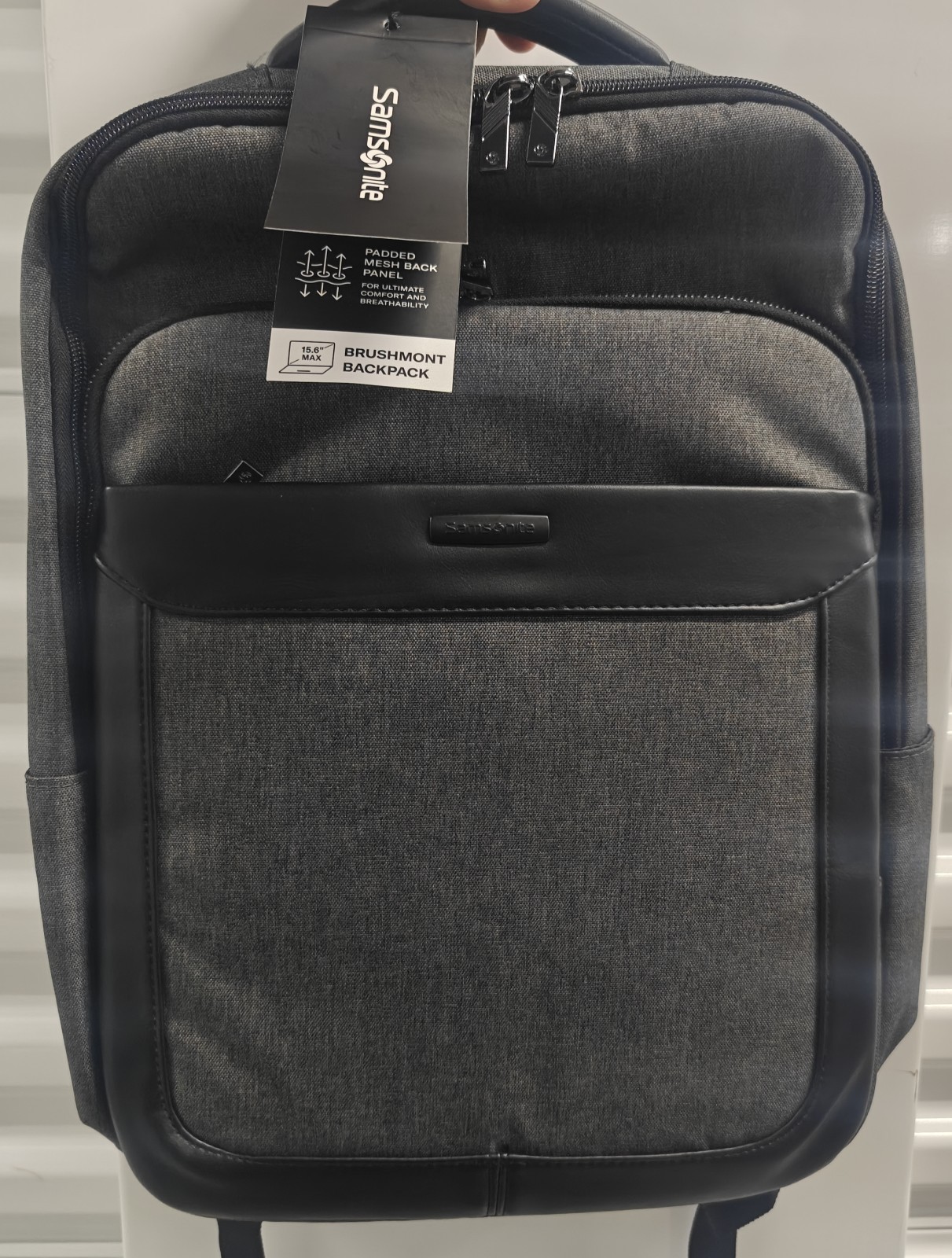 Samsonite Brushmont BP Backpack 15.6" Laptop – Heather Grey