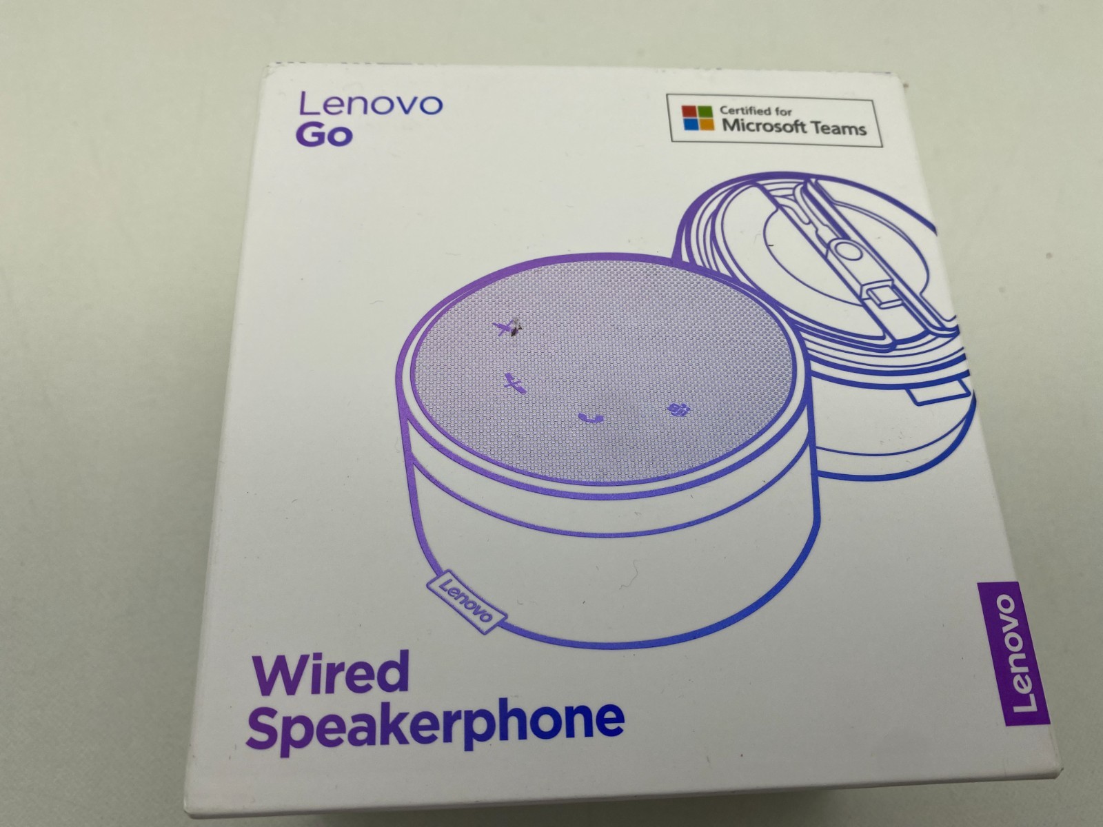 Lenovo Go Wired Speakerphone -Thunder Black - 4XD1C82055