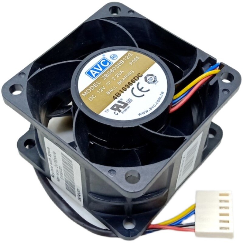 AVC 2B06038B12G 6038 12V 2.2A 6CM 4 line double ball server violent cooling fan