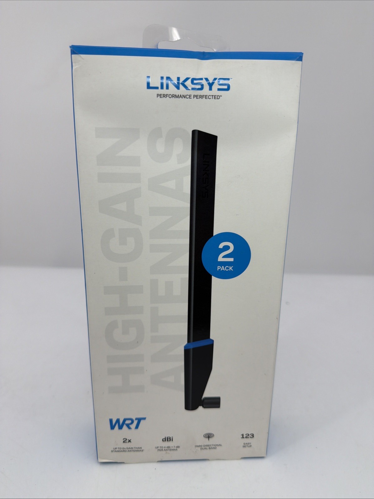Linksys WRT002ANT Omni Directional Dual-Band 2-Pack High Gain Antenna NEW