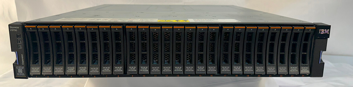 2072-24E V3700 Expansion Drawer W/ 24 x 300GB 15K 6Gbps SAS Drives